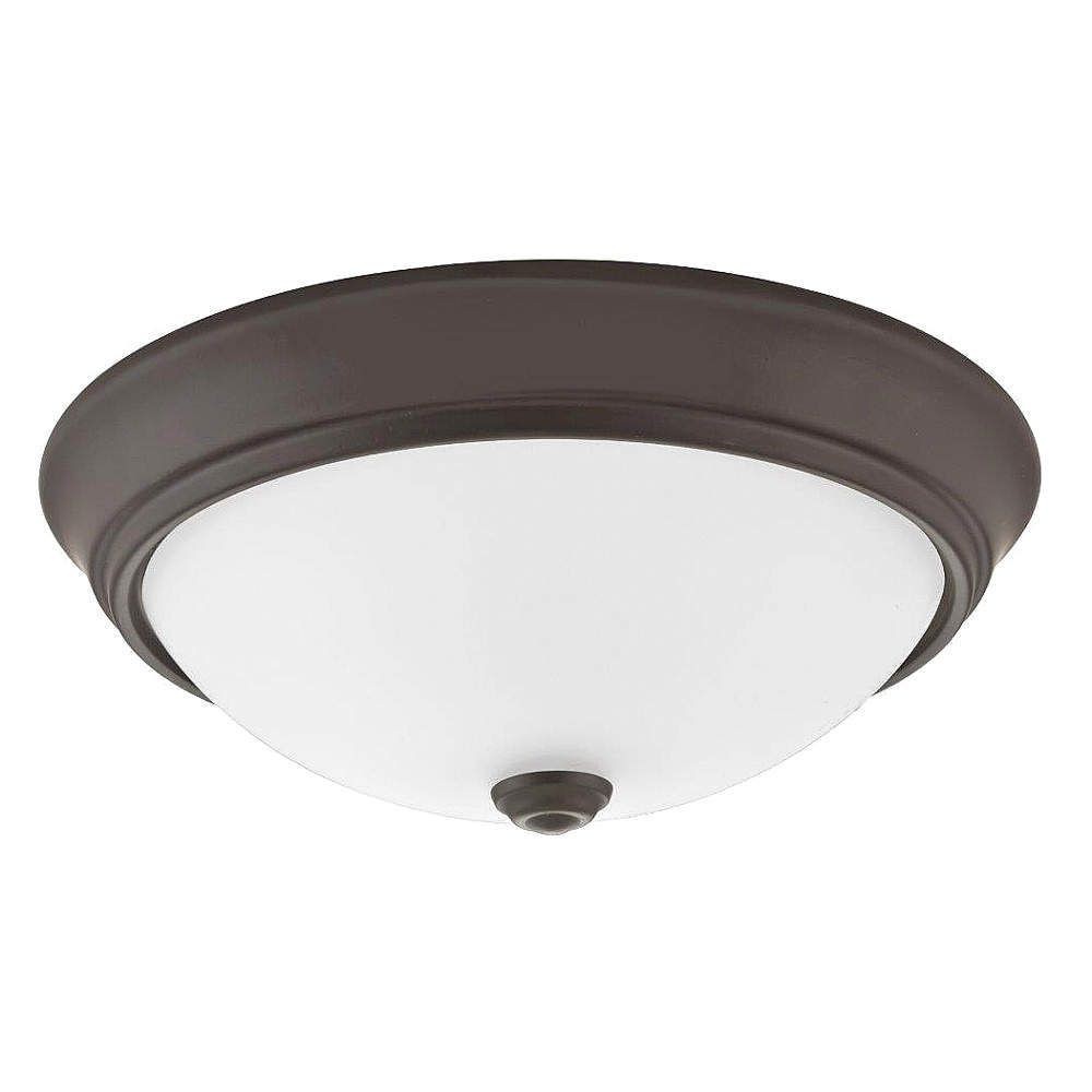 Lithonia Lighting-FMDECL 10 14840 BZ M4-Essentials - 10 Inch 20.08W 4000K 1 LED Decor Round Flush Mount   Gloss Bronze Finish with White Acrylic Glass
